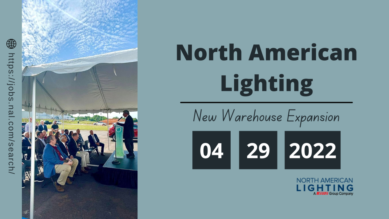 North American Lighting Announces New Warehouse Expansion